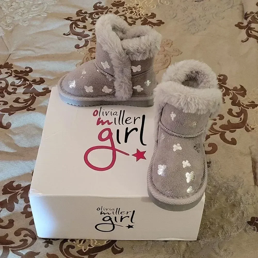 BRAND NEW OLIVIA MILLER  BUTTERFLY TODDLER GIRLS BOOT